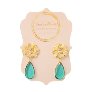 Luminous Teal Drop