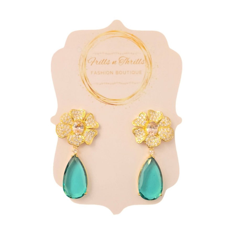 Luminous Teal Drop