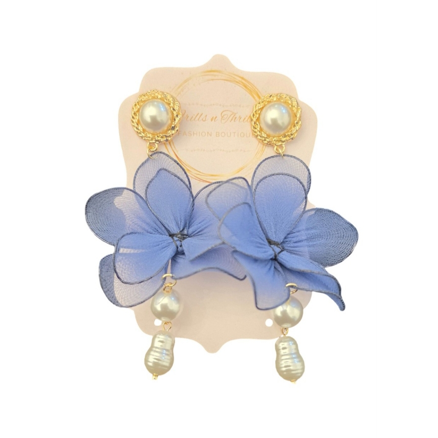 Blue Organza Drop